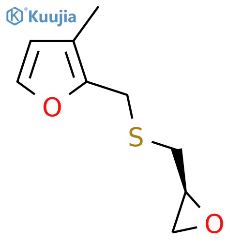 3-methyl-2-({(2S)-oxiran-2-ylmethyl}sulfanyl)methylfuran structure