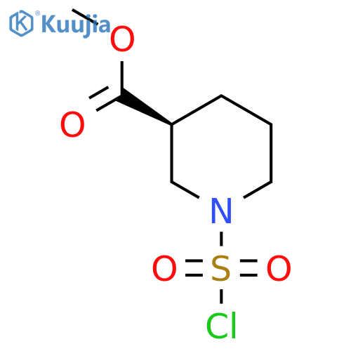methyl (3S)-1-(chlorosulfonyl)piperidine-3-carboxylate structure