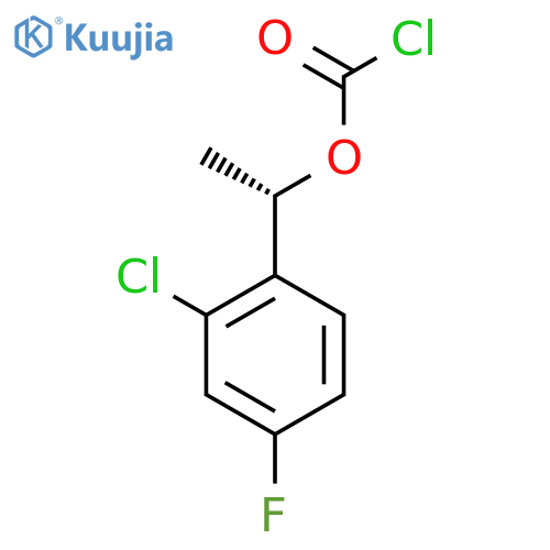 (1S)-1-(2-chloro-4-fluorophenyl)ethyl chloroformate structure
