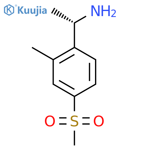 (1S)-1-(4-methanesulfonyl-2-methylphenyl)ethan-1-amine structure