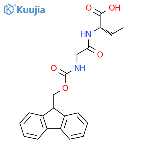 (2S)-2-2-({(9H-fluoren-9-yl)methoxycarbonyl}amino)acetamidobutanoic acid structure