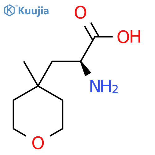 (2S)-2-amino-3-(4-methyloxan-4-yl)propanoic acid structure