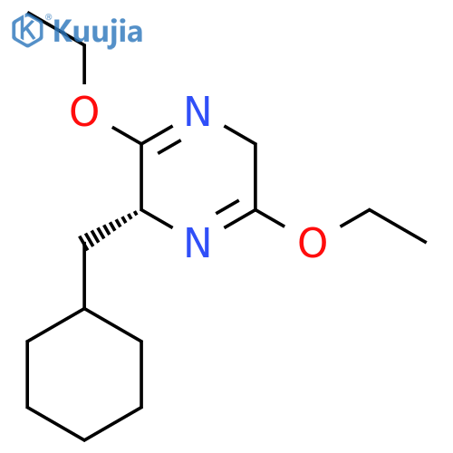 (2R)-2-(cyclohexylmethyl)-3,6-diethoxy-2,5-dihydropyrazine structure