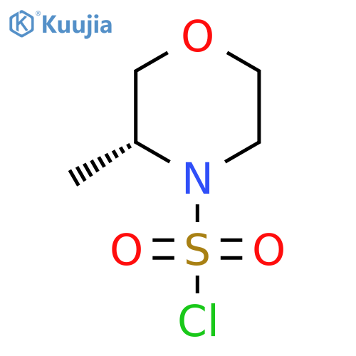 (3R)-3-methylmorpholine-4-sulfonyl chloride structure
