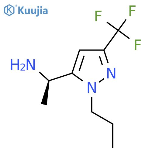 (1R)-1-1-propyl-3-(trifluoromethyl)-1H-pyrazol-5-ylethan-1-amine structure