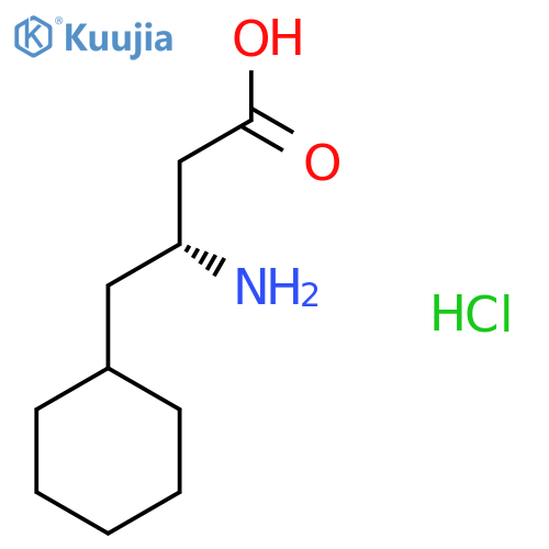 (3R)-3-amino-4-cyclohexylbutanoic acid hydrochloride structure