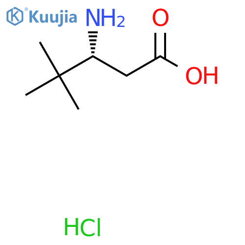 (3R)-3-amino-4,4-dimethylpentanoic acid hydrochloride structure