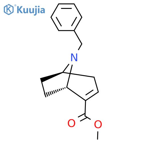 methyl (1S,5R)-8-benzyl-8-azabicyclo3.2.1oct-2-ene-2-carboxylate structure