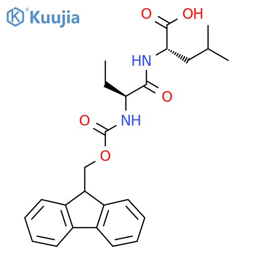 (2S)-2-(2S)-2-({(9H-fluoren-9-yl)methoxycarbonyl}amino)butanamido-4-methylpentanoic acid structure