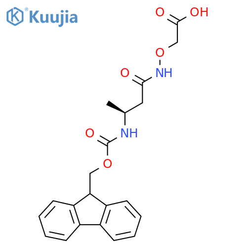2-{(3S)-3-({(9H-fluoren-9-yl)methoxycarbonyl}amino)butanamidooxy}acetic acid structure