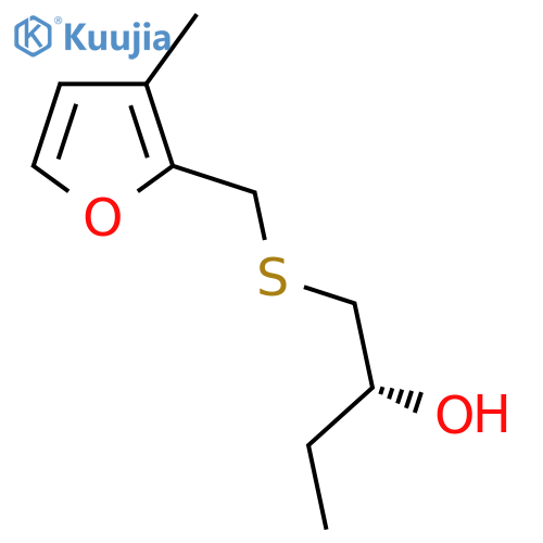 (2R)-1-{(3-methylfuran-2-yl)methylsulfanyl}butan-2-ol structure