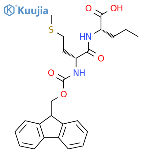 (2S)-2-(2R)-2-({(9H-fluoren-9-yl)methoxycarbonyl}amino)-4-(methylsulfanyl)butanamidopentanoic acid structure