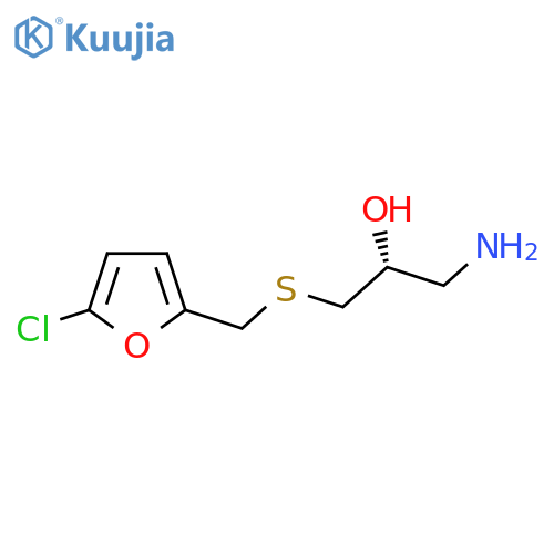 (2R)-1-amino-3-{(5-chlorofuran-2-yl)methylsulfanyl}propan-2-ol structure