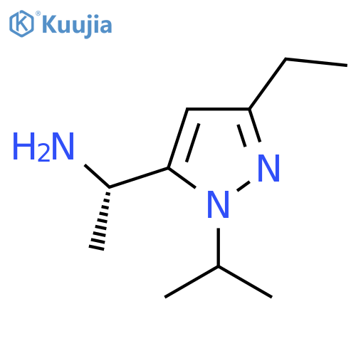 (1S)-1-3-ethyl-1-(propan-2-yl)-1H-pyrazol-5-ylethan-1-amine structure