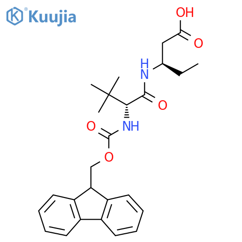(3R)-3-(2R)-2-({(9H-fluoren-9-yl)methoxycarbonyl}amino)-3,3-dimethylbutanamidopentanoic acid structure