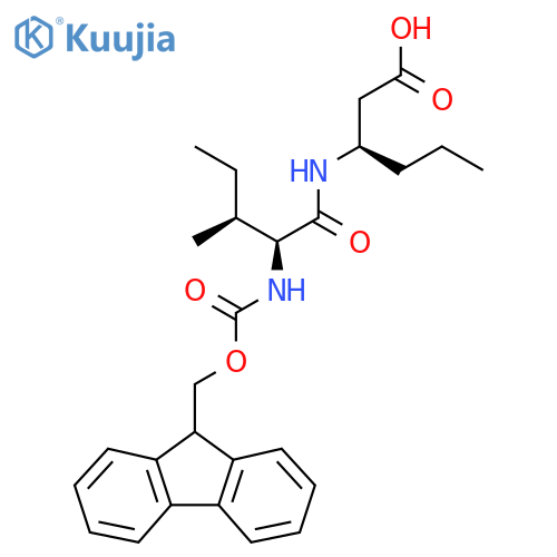 (3R)-3-(2S,3S)-2-({(9H-fluoren-9-yl)methoxycarbonyl}amino)-3-methylpentanamidohexanoic acid structure
