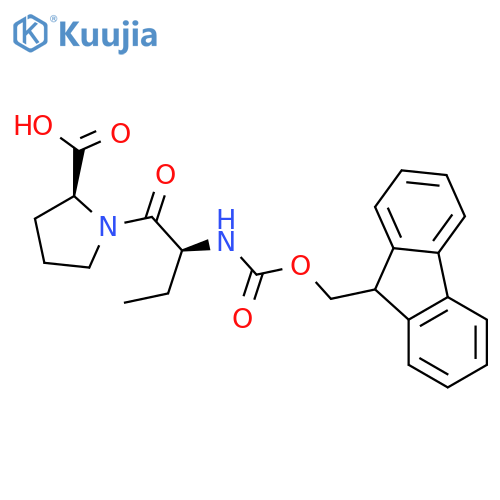 (2S)-1-(2S)-2-({(9H-fluoren-9-yl)methoxycarbonyl}amino)butanoylpyrrolidine-2-carboxylic acid structure