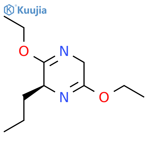 (2S)-3,6-diethoxy-2-propyl-2,5-dihydropyrazine structure