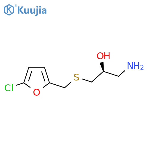 (2S)-1-amino-3-{(5-chlorofuran-2-yl)methylsulfanyl}propan-2-ol structure
