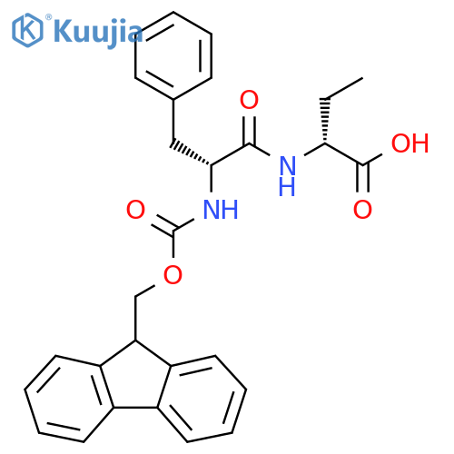 (2R)-2-(2R)-2-({(9H-fluoren-9-yl)methoxycarbonyl}amino)-3-phenylpropanamidobutanoic acid structure