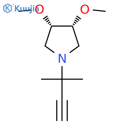 (3R,4S)-3,4-dimethoxy-1-(2-methylbut-3-yn-2-yl)pyrrolidine structure