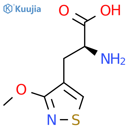 (2S)-2-amino-3-(3-methoxy-1,2-thiazol-4-yl)propanoic acid structure