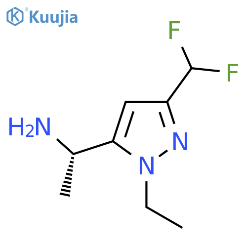 (1S)-1-3-(difluoromethyl)-1-ethyl-1H-pyrazol-5-ylethan-1-amine structure