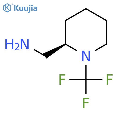 (2R)-1-(trifluoromethyl)piperidin-2-ylmethanamine structure