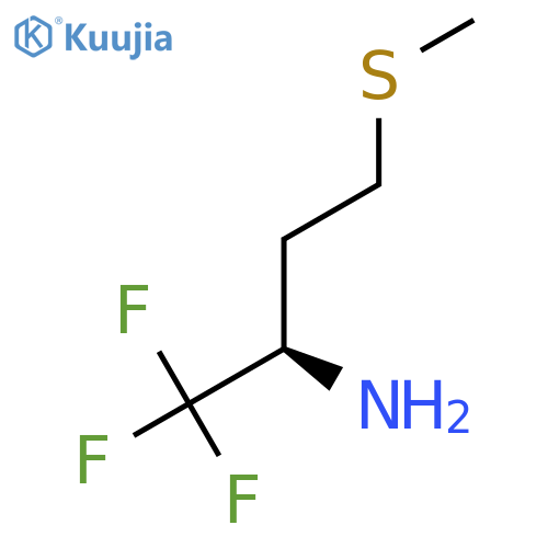 (2R)-1,1,1-trifluoro-4-(methylsulfanyl)butan-2-amine structure