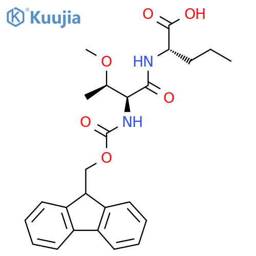 (2S)-2-(2S,3R)-2-({(9H-fluoren-9-yl)methoxycarbonyl}amino)-3-methoxybutanamidopentanoic acid structure