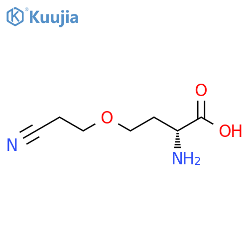 (2R)-2-amino-4-(2-cyanoethoxy)butanoic acid structure