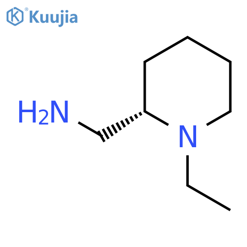 (2S)-1-ethylpiperidin-2-ylmethanamine structure