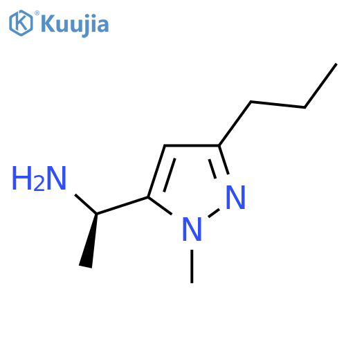 (1R)-1-(1-methyl-3-propyl-1H-pyrazol-5-yl)ethan-1-amine structure