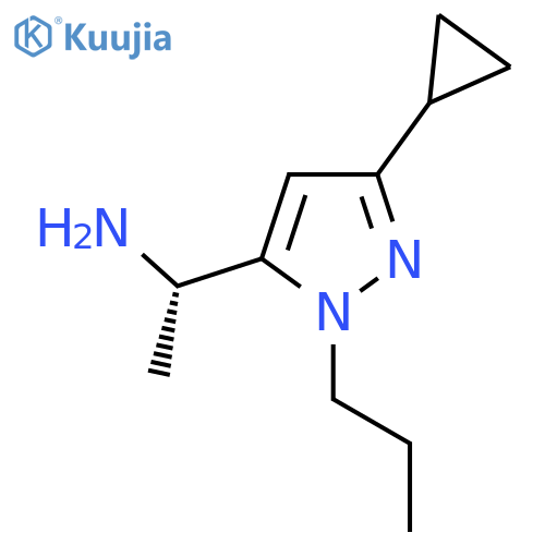 (1S)-1-(3-cyclopropyl-1-propyl-1H-pyrazol-5-yl)ethan-1-amine structure