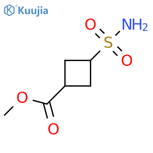 methyl (1s,3s)-3-sulfamoylcyclobutane-1-carboxylate structure