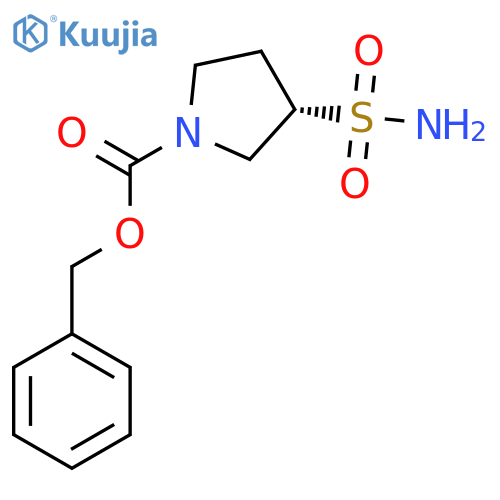 benzyl (3S)-3-sulfamoylpyrrolidine-1-carboxylate structure