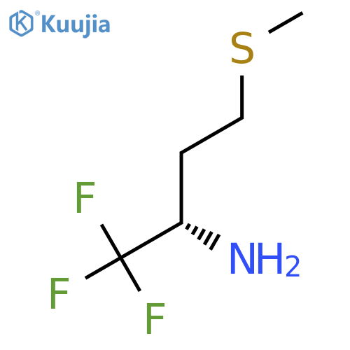 (2S)-1,1,1-trifluoro-4-(methylsulfanyl)butan-2-amine structure