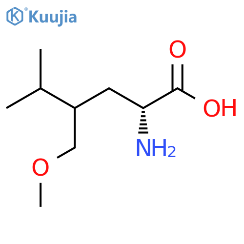 (2R)-2-amino-4-(methoxymethyl)-5-methylhexanoic acid structure
