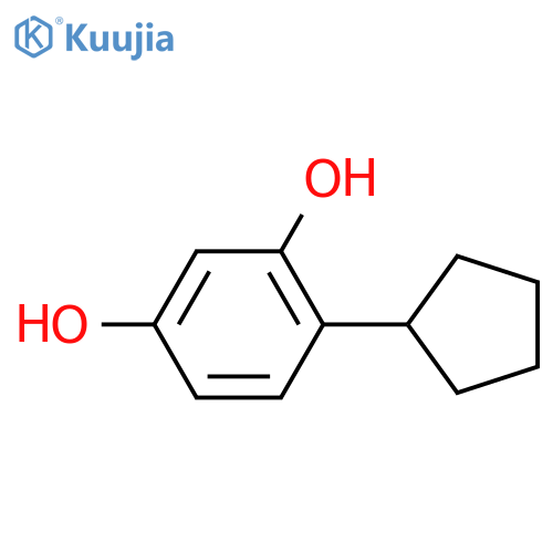 4-Cyclopentylbenzene-1,3-diol structure