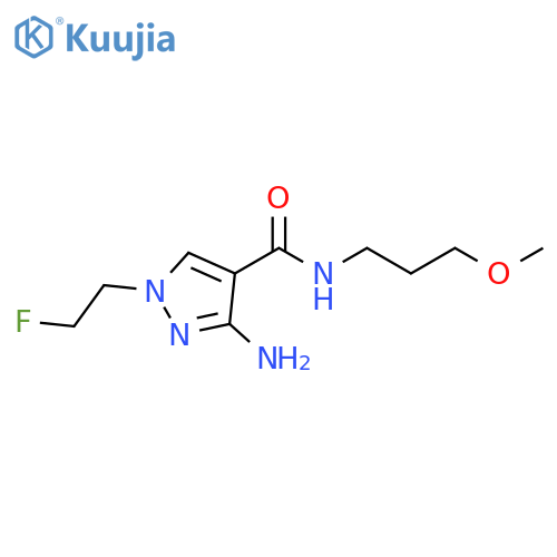1H-Pyrazole-4-carboxamide, 3-amino-1-(2-fluoroethyl)-N-(3-methoxypropyl)- structure
