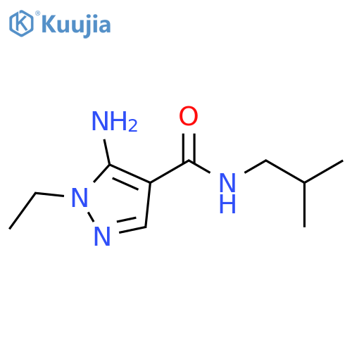 5-amino-1-ethyl-N-isobutyl-1H-pyrazole-4-carboxamide structure