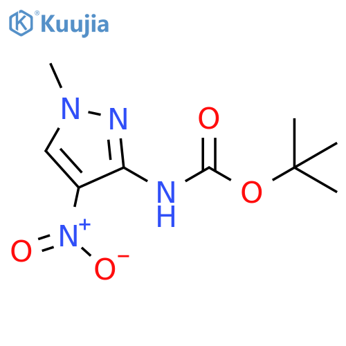 tert-butyl N-(1-methyl-4-nitro-1H-pyrazol-3-yl)carbamate structure