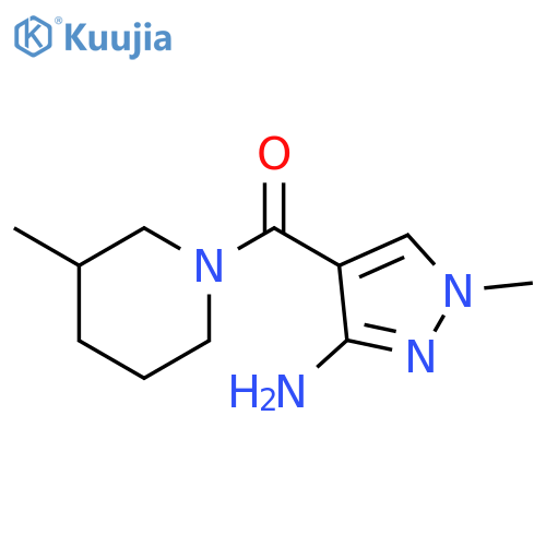 Methanone, (3-amino-1-methyl-1H-pyrazol-4-yl)(3-methyl-1-piperidinyl)- structure