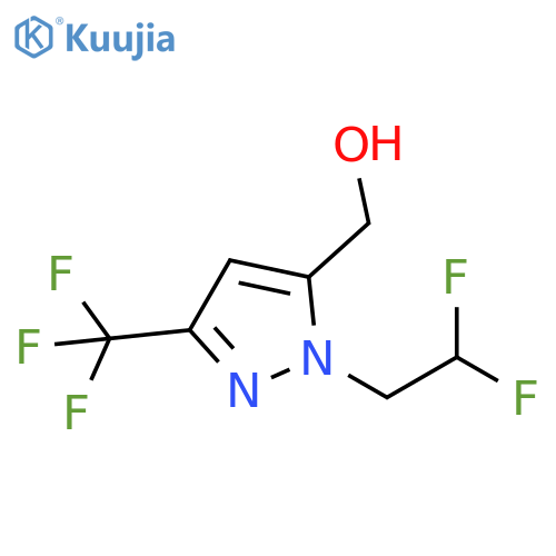 1-(2,2-difluoroethyl)-3-(trifluoromethyl)-1H-pyrazol-5-yl]methanol structure