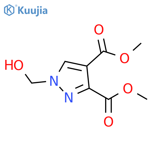dimethyl 1-(hydroxymethyl)-1H-pyrazole-3,4-dicarboxylate structure