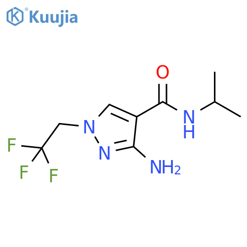 1H-Pyrazole-4-carboxamide, 3-amino-N-(1-methylethyl)-1-(2,2,2-trifluoroethyl)- structure