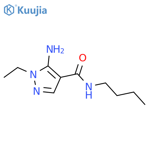 5-amino-N-butyl-1-ethyl-1H-pyrazole-4-carboxamide structure
