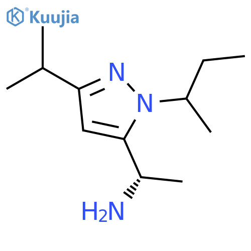 (1S)-1-1-(butan-2-yl)-3-(propan-2-yl)-1H-pyrazol-5-ylethan-1-amine structure