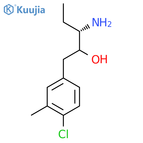 (3S)-3-amino-1-(4-chloro-3-methylphenyl)pentan-2-ol structure