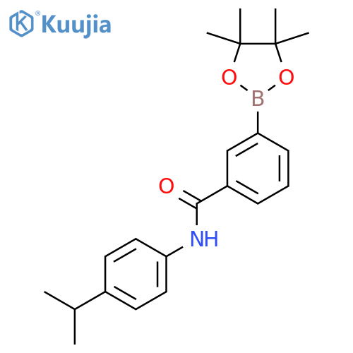 Benzamide, N-[4-(1-methylethyl)phenyl]-3-(4,4,5,5-tetramethyl-1,3,2-dioxaborolan-2-yl)- structure